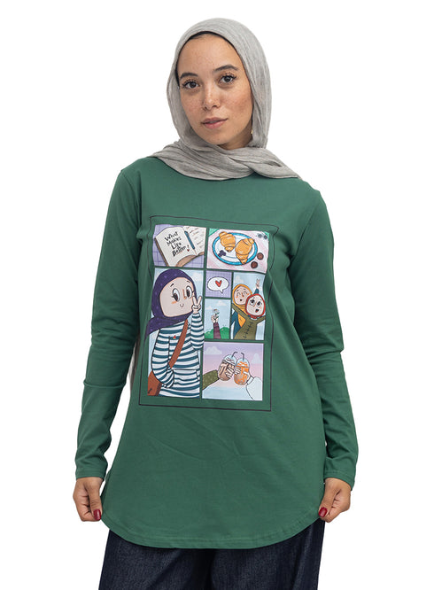 Cilantro-Design 8 Printed Long-Sleeve