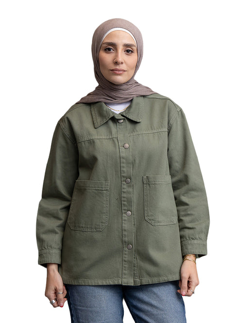 Cilantro Gabardine Jacket 4
