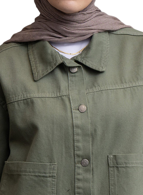 Cilantro Gabardine Jacket 4