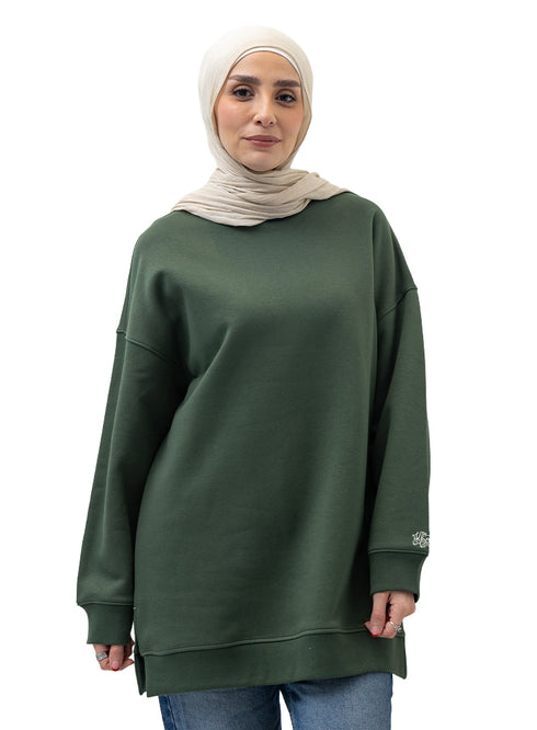 Cilantro Long V-Over Size Sw-Round