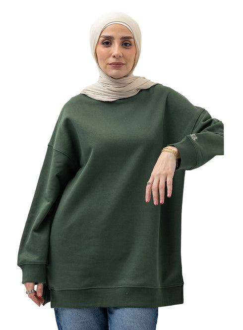 Cilantro Long V-Over Size Sw-Round