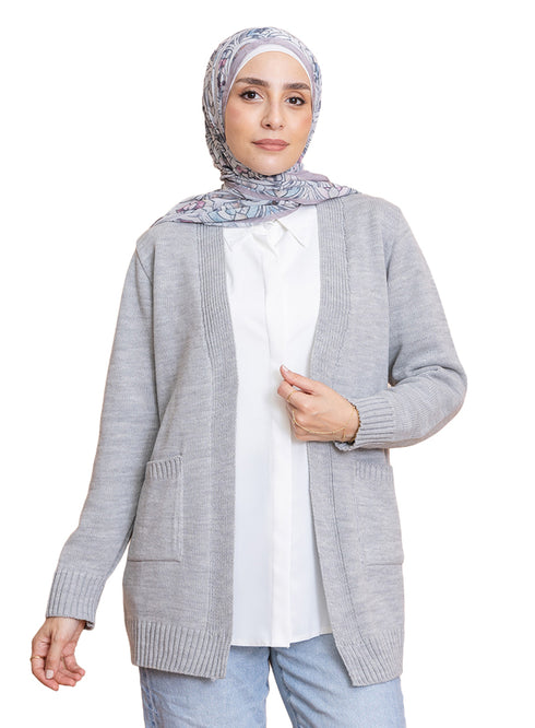 Cloud Basic Pocket Cardigan