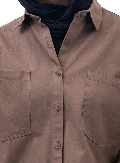 Coffee Cur-Gabardine Shirt