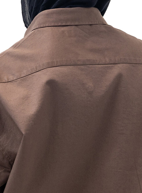 Coffee Cur-Gabardine Shirt