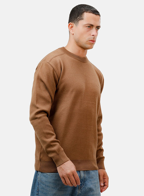 بلوفر برقبة دائرية تصميم 2451 - كافية