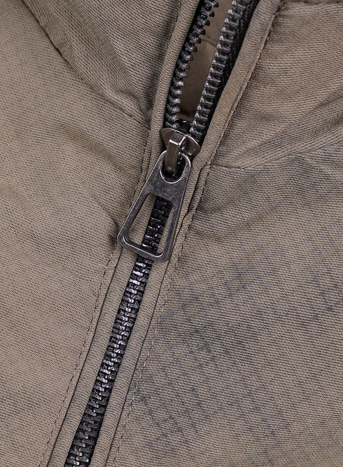 Coffee Gabardine Jacket 1