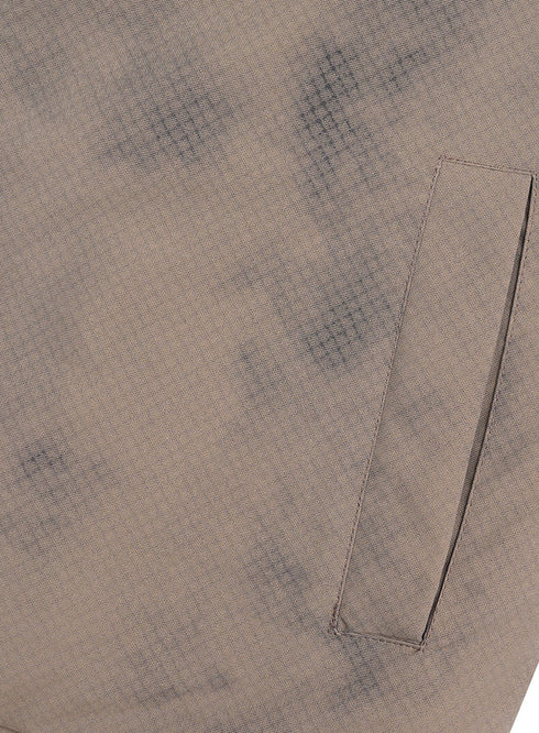 Coffee Gabardine Jacket 1