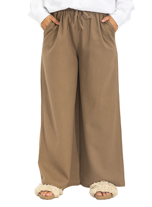 Coffee RD-Linen Pants