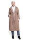 Coffee RD-Long Feather Coat