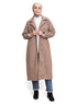 Coffee RD-Long Feather Coat