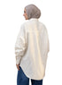 Creamy Pocket Over Size Linen Shirt