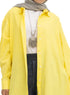 Cyber Yellow Linen Dress Shirt