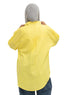 Cyber Yellow Pocket Over Size Linen Shirt