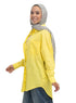 Cyber Yellow Pocket Over Size Linen Shirt