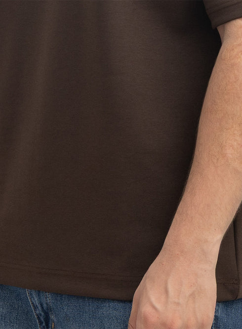 Dark Brown Design 1033 NF-Round T-Shirt