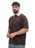Dark Brown Design 3069 NF-Polo Neck T-Shirt