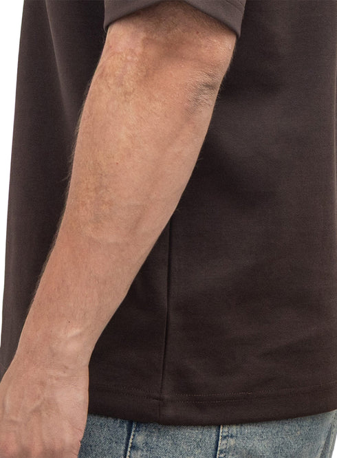 Dark Brown Design 3069 NF-Polo Neck T-Shirt