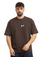 Dark Brown Design 4017 NF-Round T-Shirt