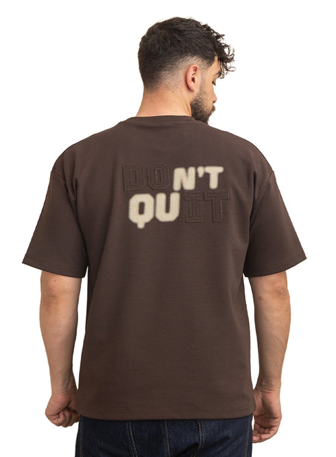 Dark Brown Design 4017 NF-Round T-Shirt