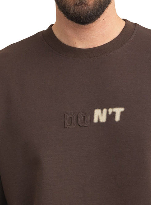 Dark Brown Design 4017 NF-Round T-Shirt