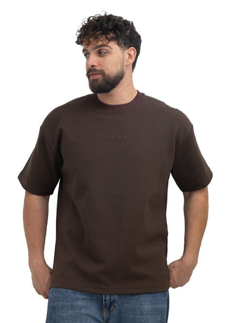 Dark Brown Design 4059 NF-Round T-Shirt