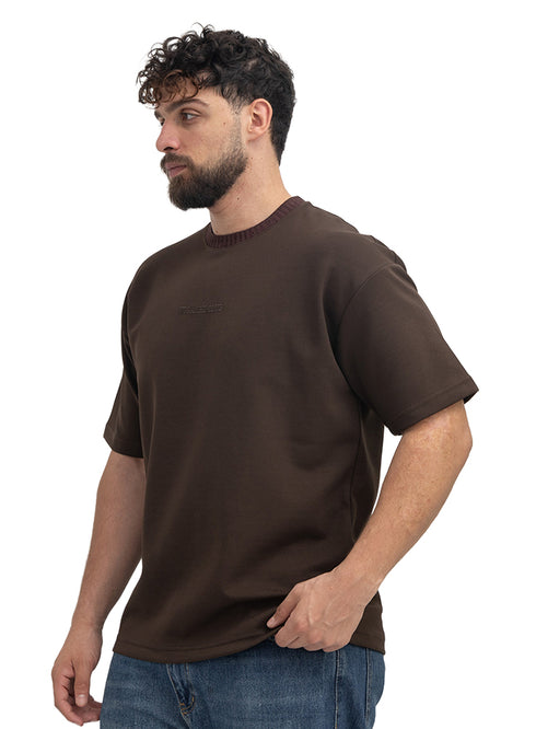 Dark Brown Design 4059 NF-Round T-Shirt