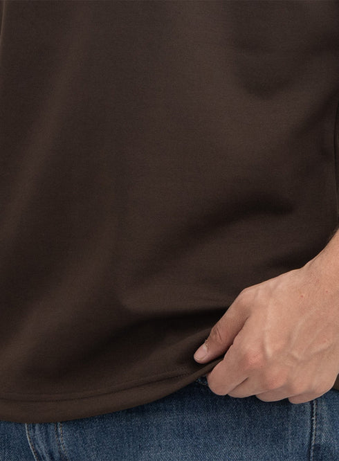 Dark Brown Design 4059 NF-Round T-Shirt
