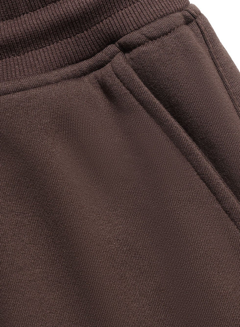 Dark Brown Melton Short