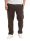 Dark Brown Melton Wide Leg