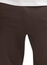 Dark Brown Melton Wide Leg