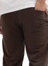 Dark Brown Melton Wide Leg
