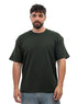 Dark Green NP-Over Size Round T-Shirt