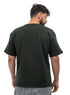 Dark Green NP-Over Size Round T-Shirt