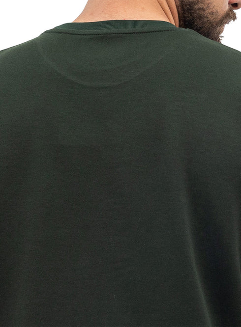 Dark Green NP-Over Size Round T-Shirt