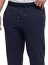 Dark Indigo Zipper-Melton Wide Leg
