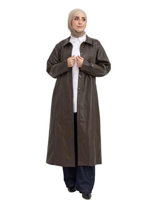 Dark Olive - GS-Leather Coat