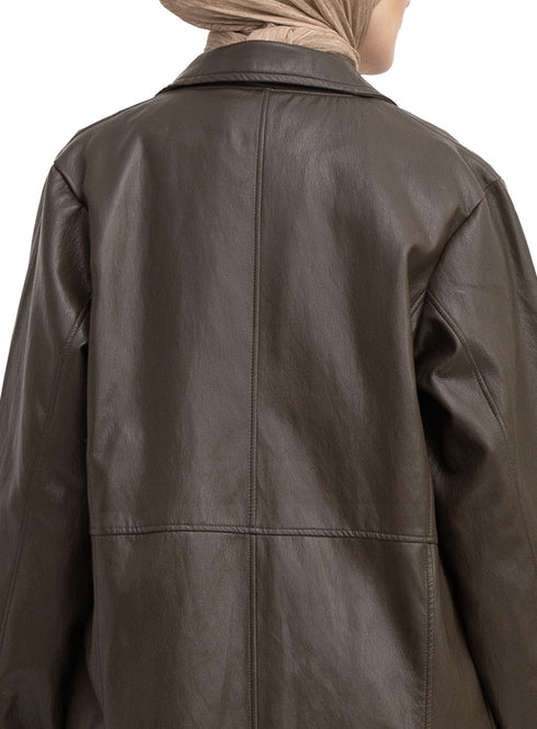Dark Olive - GS-Leather Coat