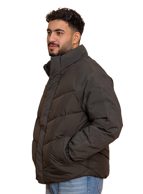 Dark Olive Puffer Jacket 6