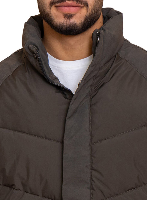 Dark Olive Puffer Jacket 6