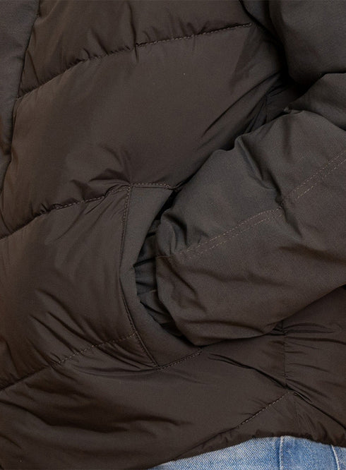 Dark Olive Puffer Jacket 6