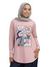 Dusky Orchid-Design 8 Printed Long-Sleeve