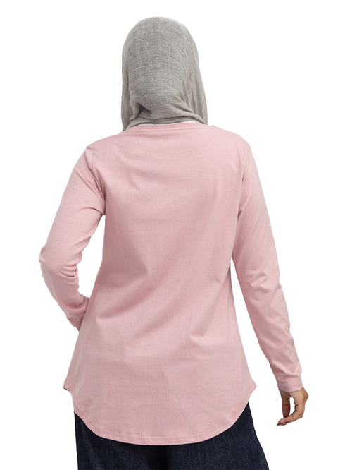 Dusky Orchid-Design 8 Printed Long-Sleeve