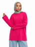 Flowery V-Over Size Long-Sleeve