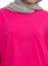Flowery V-Over Size Long-Sleeve