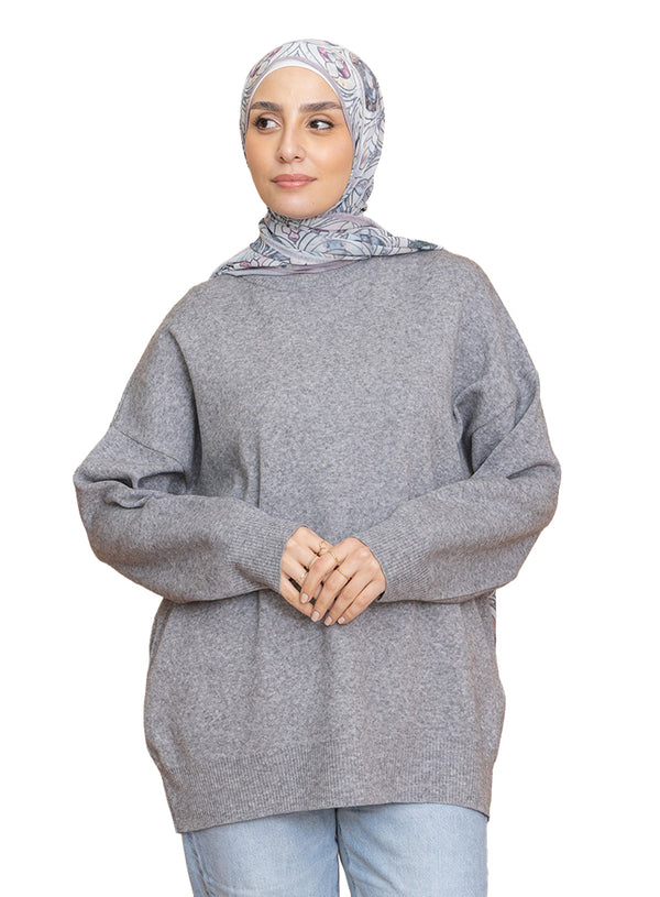 هاف كول اوفر سايز - فوريست جراي