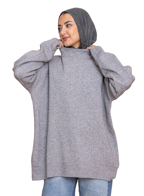 هاف كول اوفر سايز - فوريست جراي