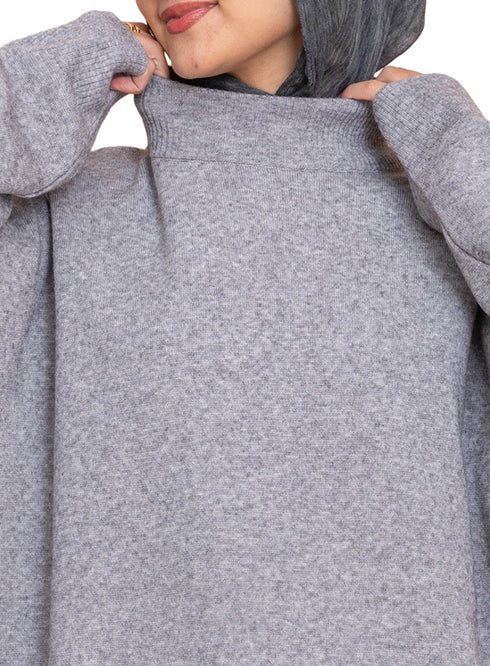 هاف كول اوفر سايز - فوريست جراي