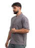 Forest Grey Tennis Collar Linen Shirt