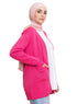 كارديجان سادة بجيب - فوشيا بينك
