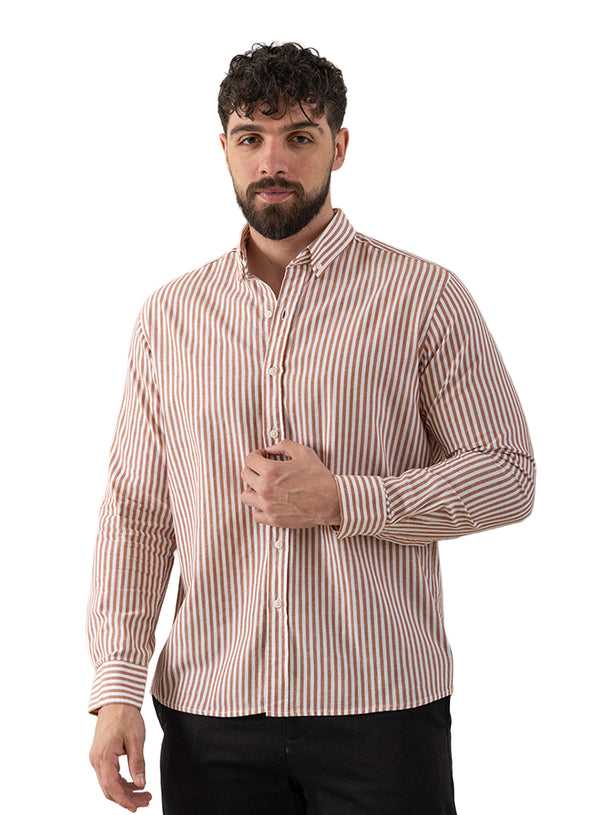 قميص كتان مقلم - تصميم 2 - هافان